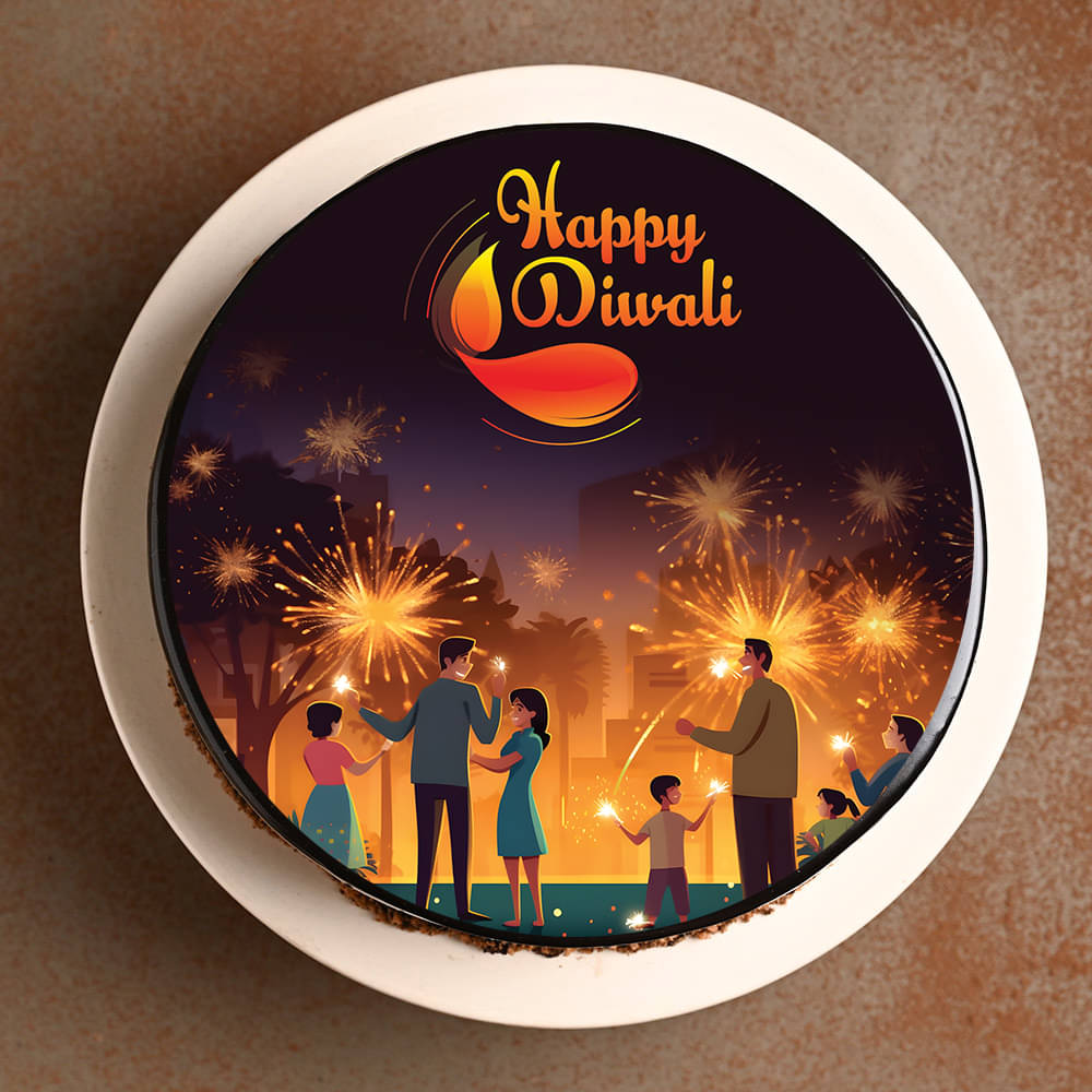 Diwali Fireworks Cake